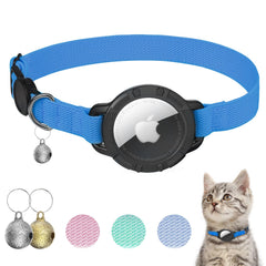 Collar Sucegi AirTag para gato con ajuste cómodo y seguro.