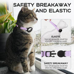 Collar Sucegi con AirTag y cierre-ajustable para un ajuste seguro.