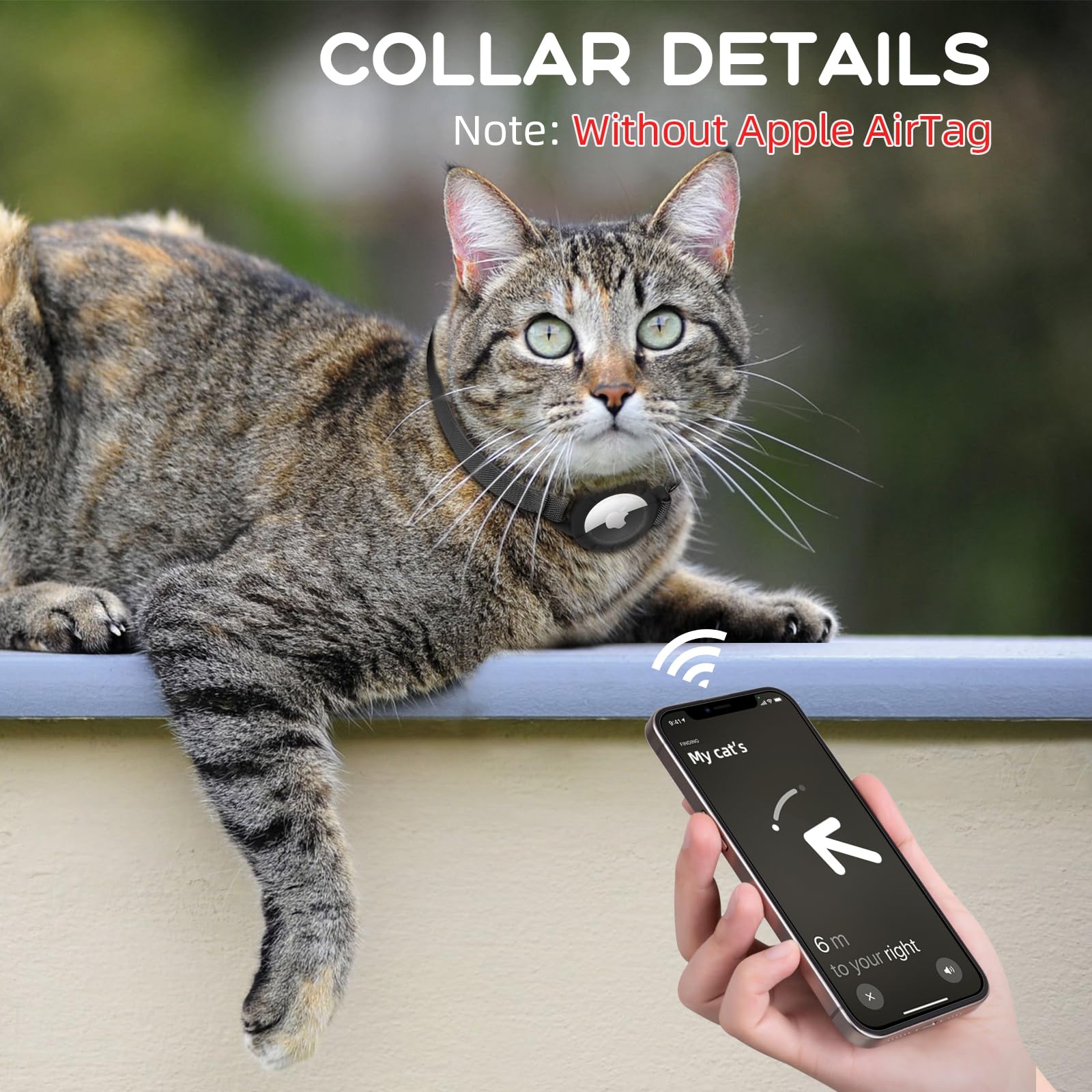 Sucegi collar AirTag resistente y ligero, ideal para uso diario.