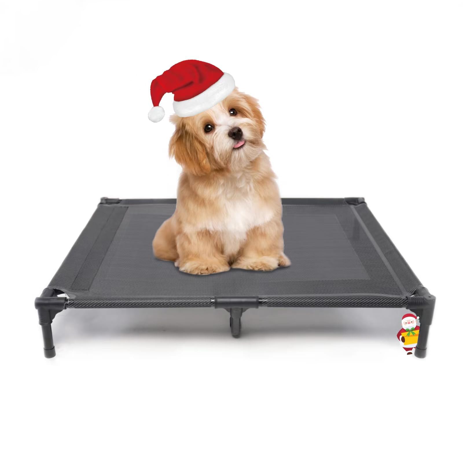 suddus cama elevada para perros medianos con malla Teslin para mejor ventilación