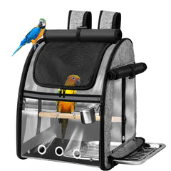 Suertree transportín de aves con malla de acero inoxidable para mayor durabilidad.
