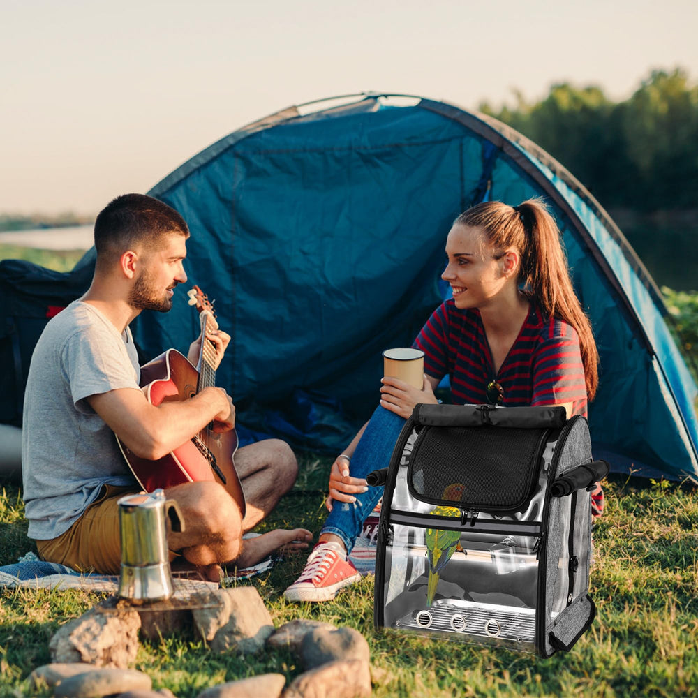 Suertree transportín de aves con soporte portátil para viajar con seguridad.