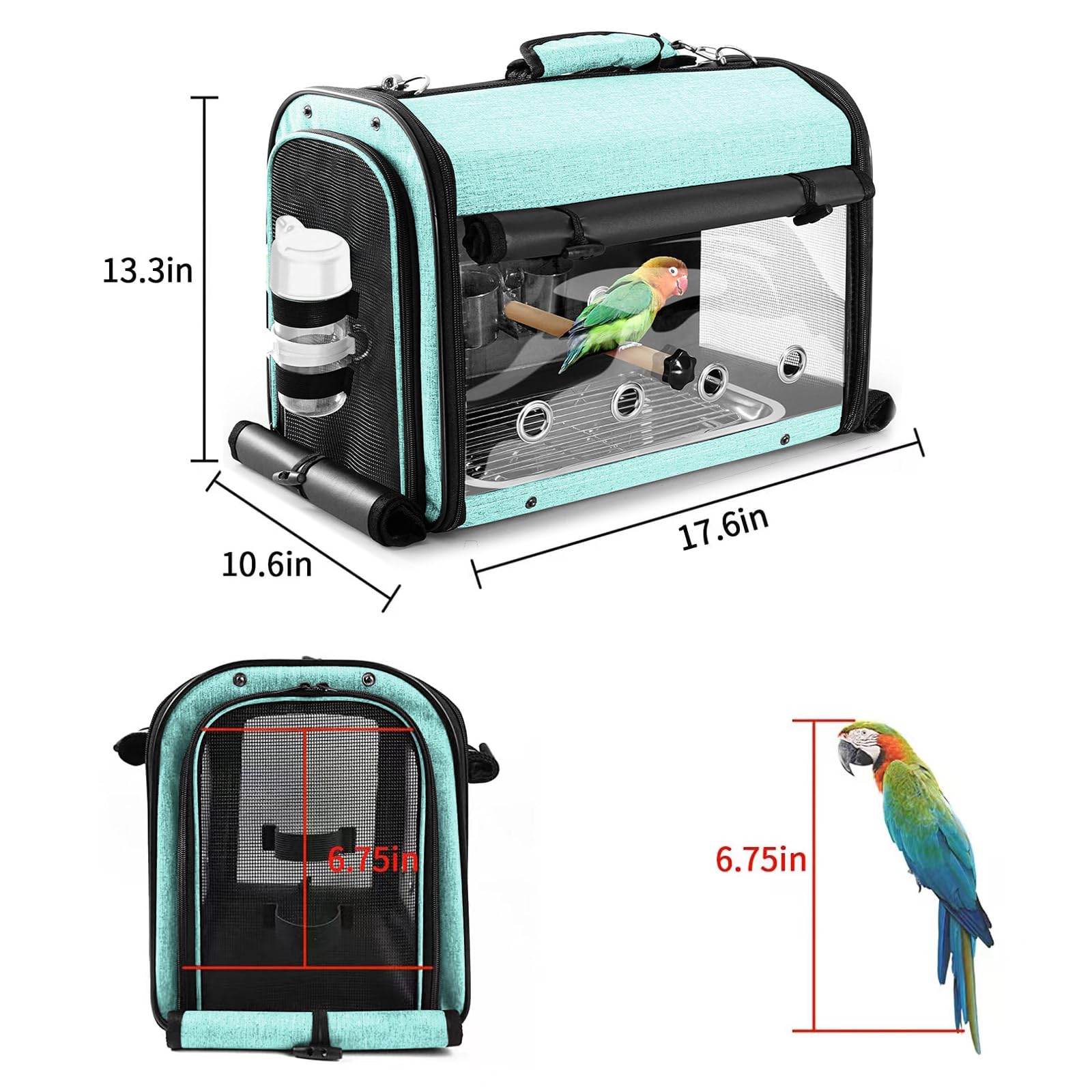 Tamaño ideal de Suertree para aves pequeñas.