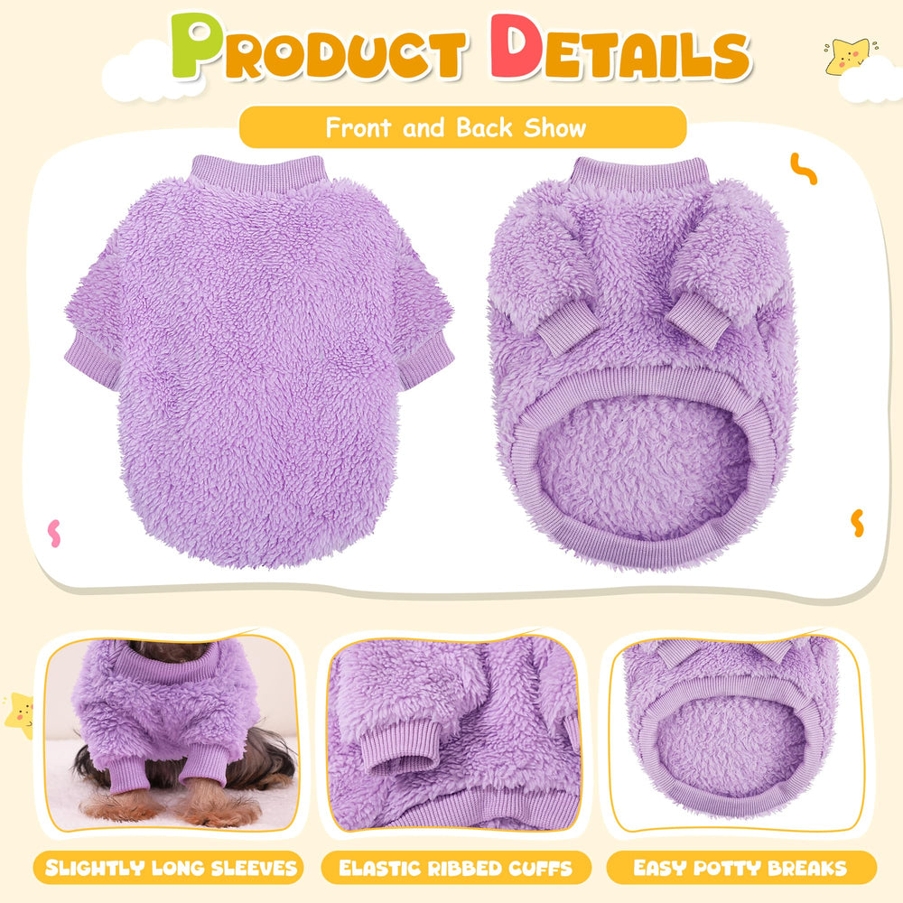 Suéter para perro pequeño diseño pulóver facilita ponértelo y quitarlo.