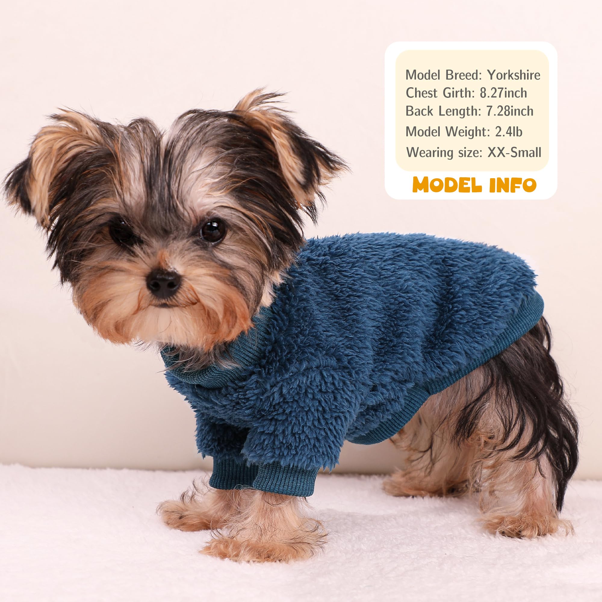suéter-perro XXS gris, tacto suave para días frios