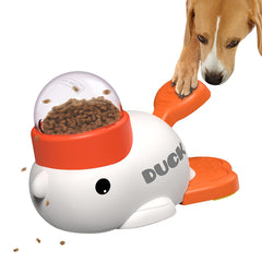 Suitchi dispensador de premios para perros con botón blanco, estimula juego diario.