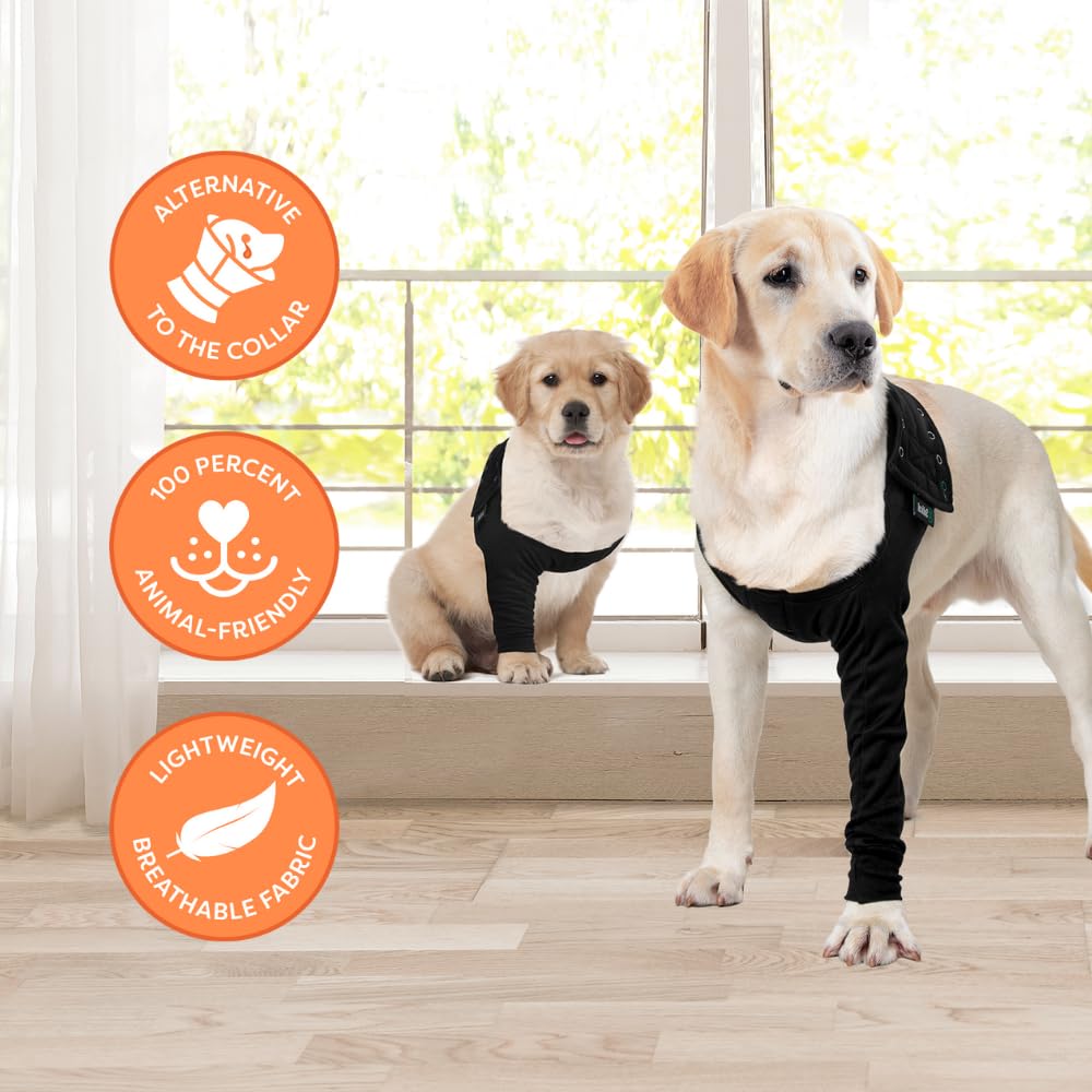 Suitical Manga de Recuperación para Perro, tejido transpirable y lavable.
