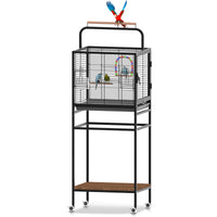 Jaula SukBetta para aves, hierro forjado y diseño portátil para viajar.