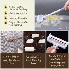 Sukitch cabezal limpieza suave para muebles cuero sin rayones.