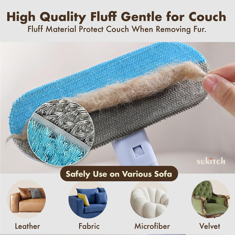 Sukitch remocion pelo perro y gato efectiva sobre textiles.