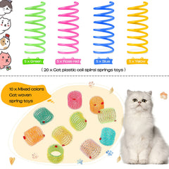 Sumind juguetes para gatos de colores brillantes, captan la atención del minino.
