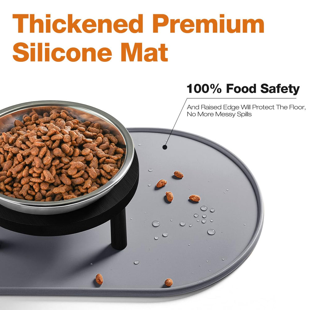 Summark diseño elevado para una postura más cómoda al comer para gatos.