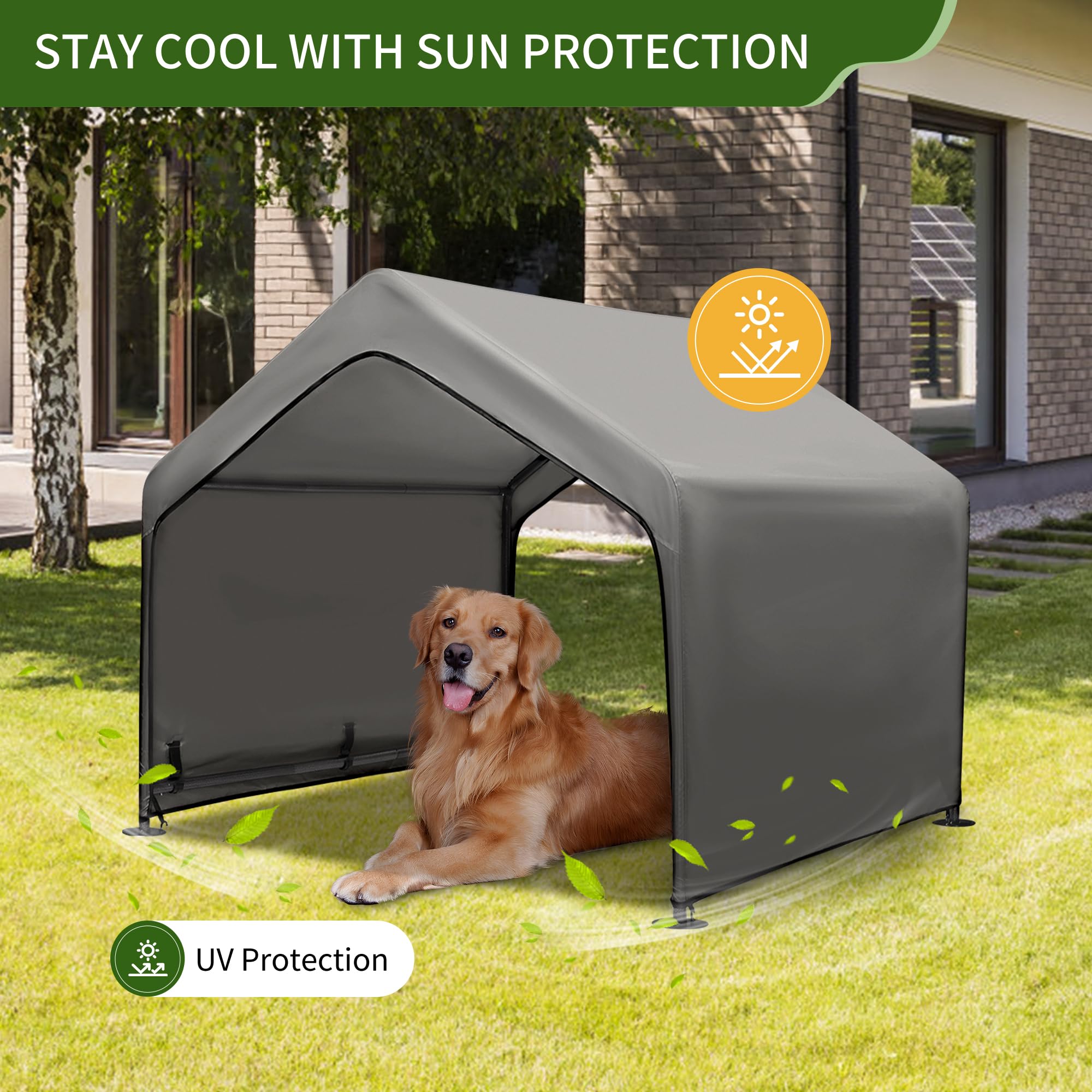 SUMMERTRAIL cubierta con tela Oxford, protección solar para perros al aire libre.