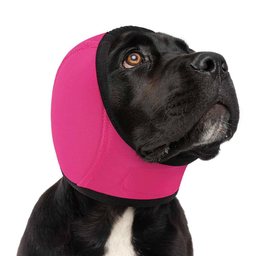 SUNFURA capa calma para perro cubre orejas y reduce ansiedad durante tormentas.