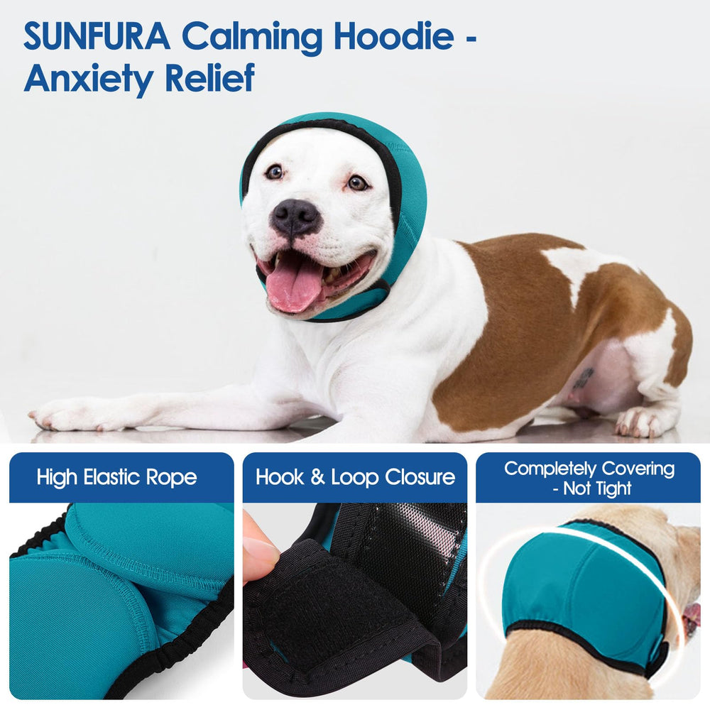 SUNFURA cobertura de cabeza para perro en frío, mantiene orejas y cuello calientes.