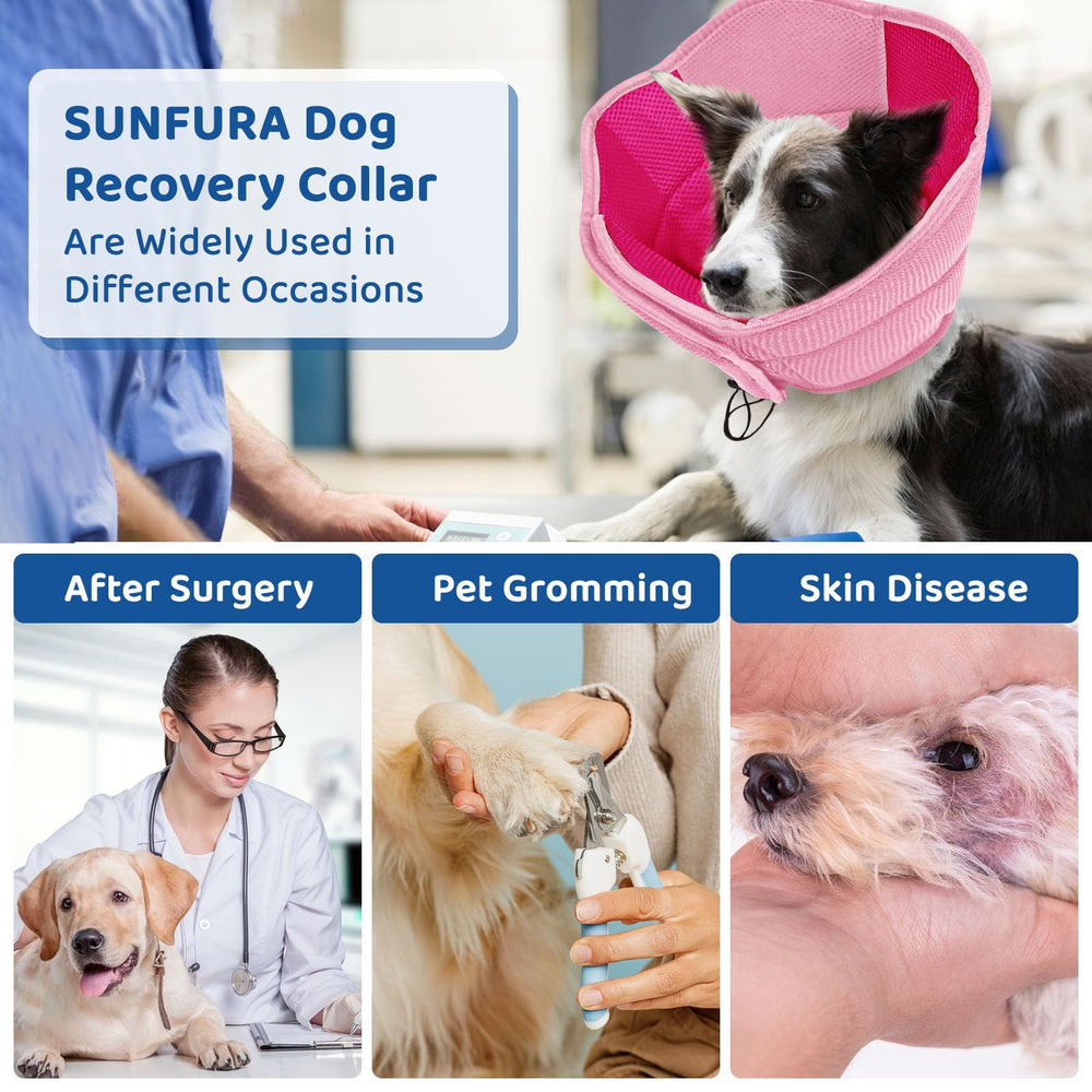 SUNFURA cono adaptable para todas las razas caninas, cómodo y seguro