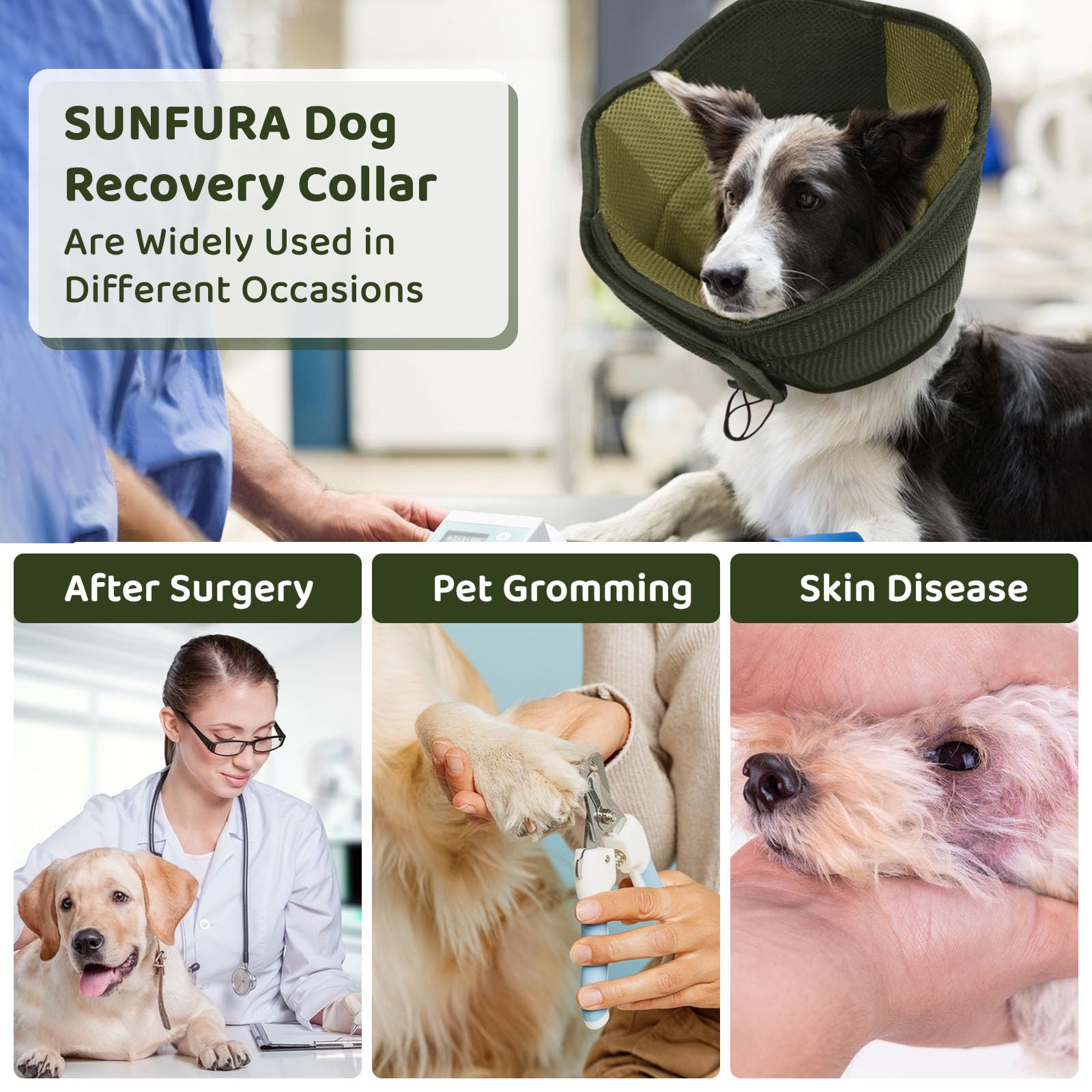 SUNFURA cono protector evita lamidos durante la curación