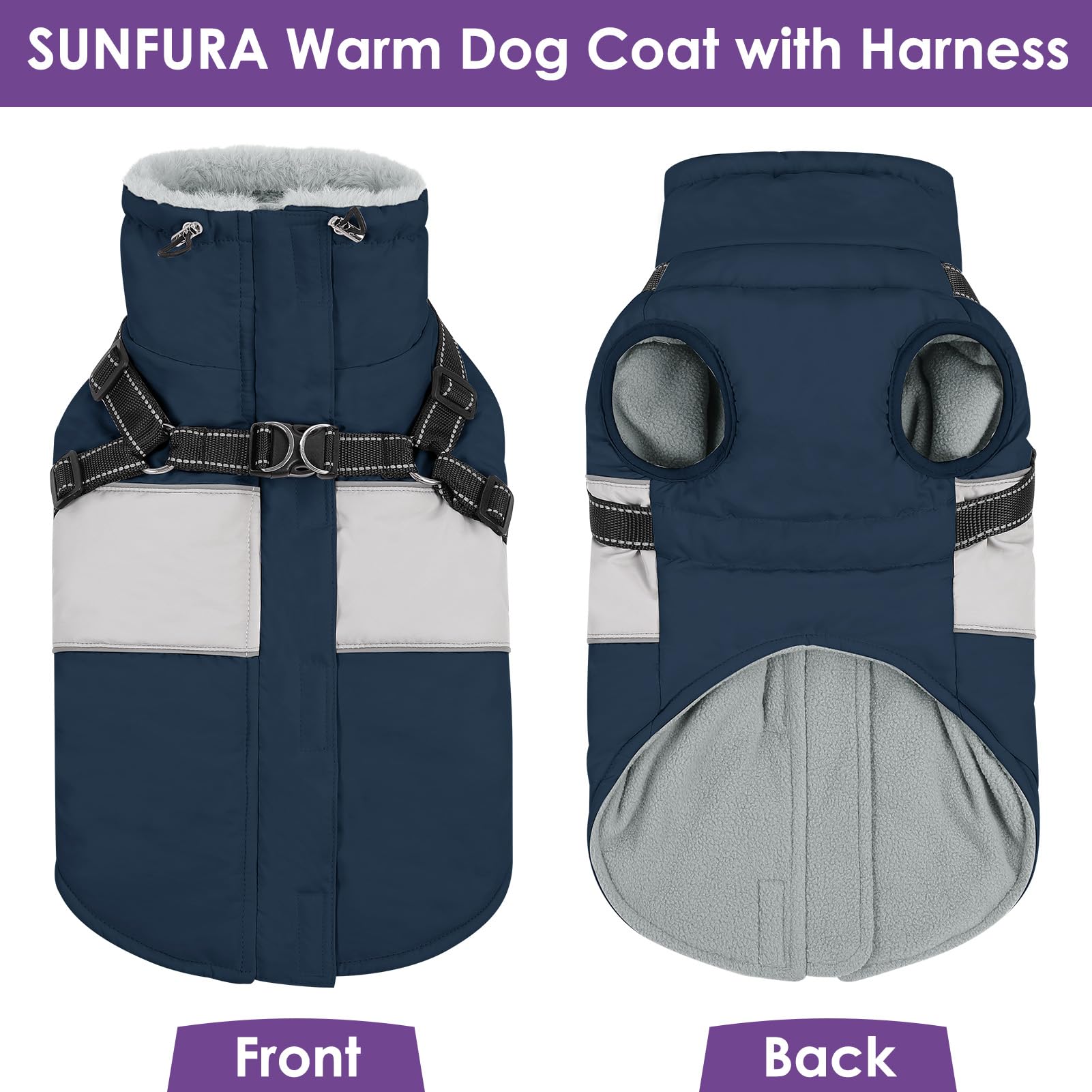 SUNFURA cuello forrado que protege del viento durante caminatas