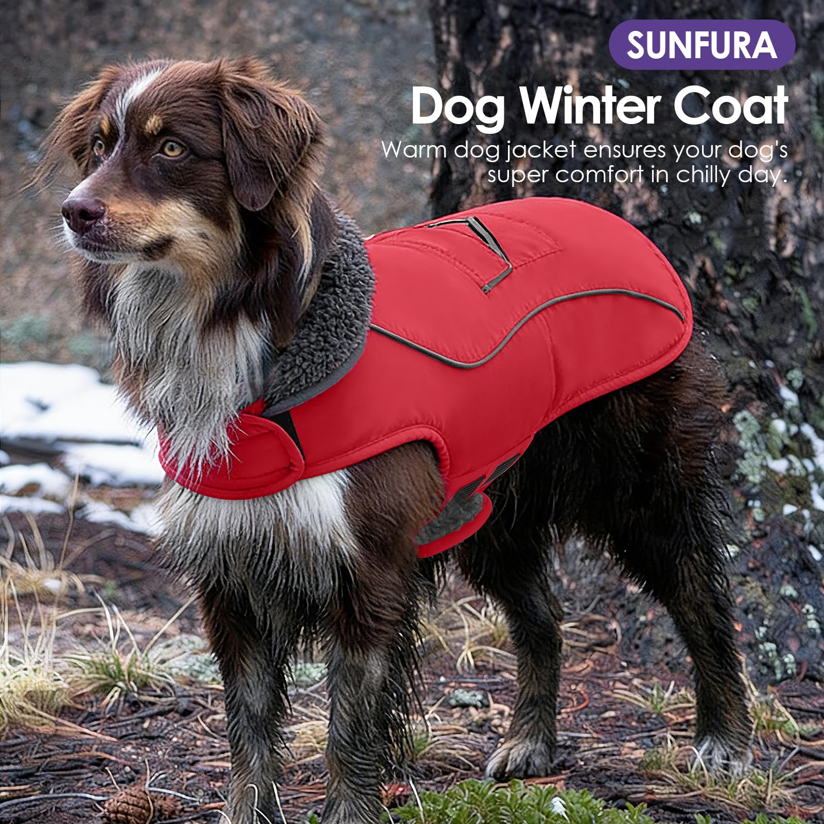 SUNFURA tallas disponibles para ajuste cómodo en diferentes razas.