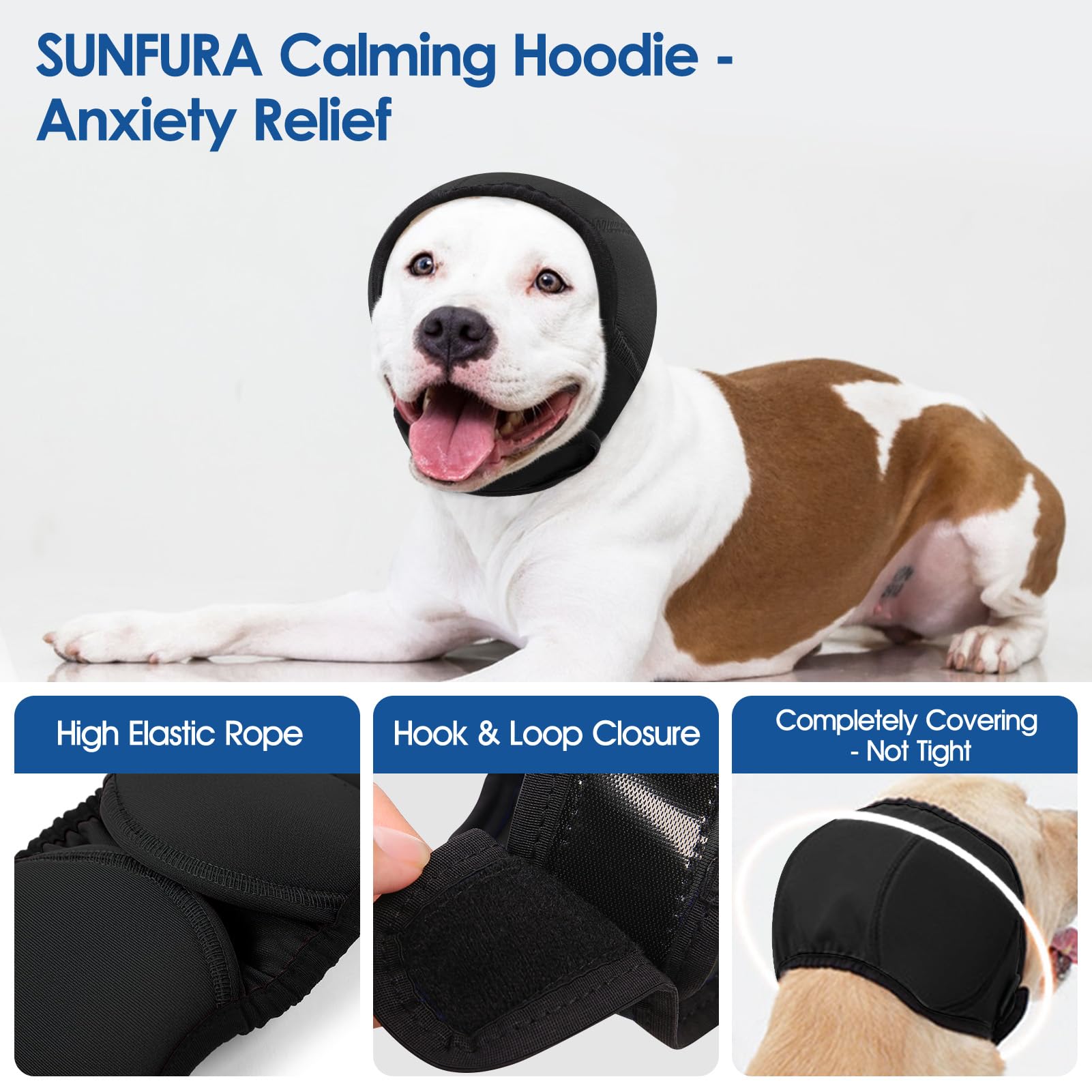 SUNFURA protector-orejas-perro para frío exterior mantiene orejas cálidas.