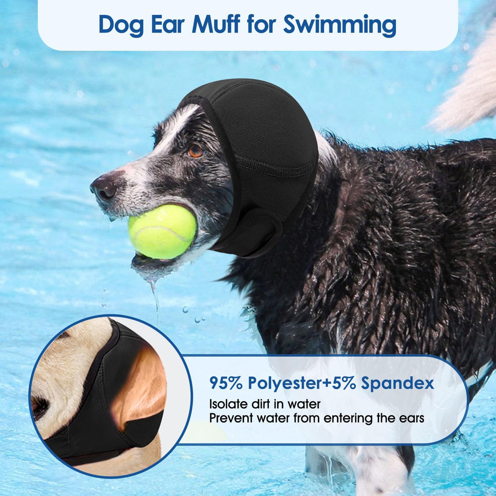 SUNFURA secado-forzado-protector-orejas-perro facilita grooming y baño.