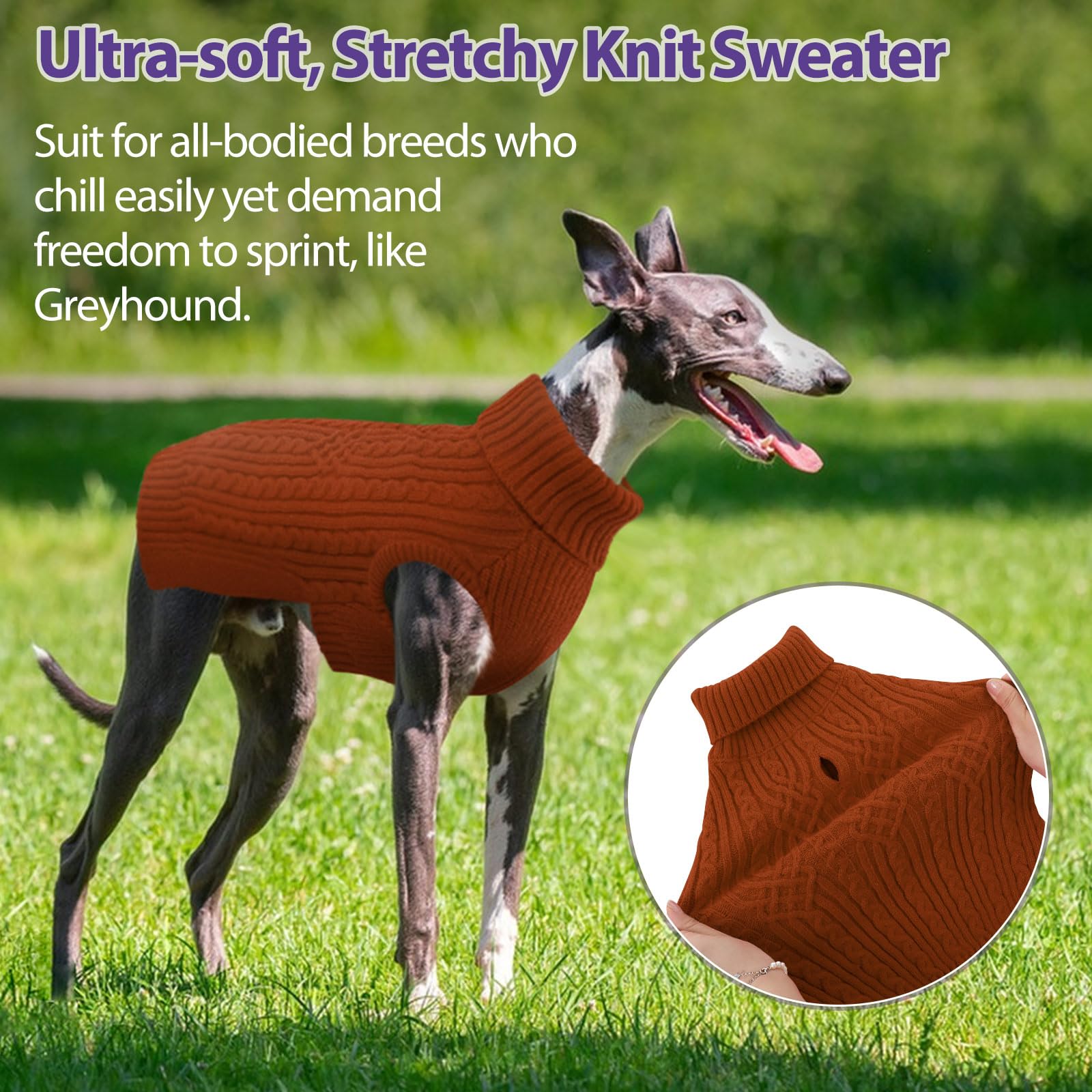 SUNFURA sudadera para perros, diseño cable, estilo elegante para ocasiones.