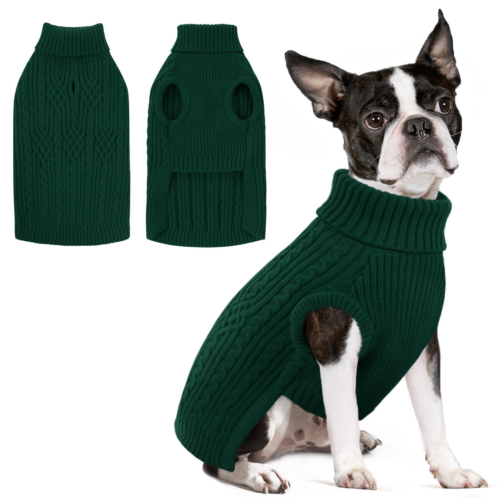 SUNFURA sudadera para perro Navidad frente: calor suave para paseos festivos de invierno
