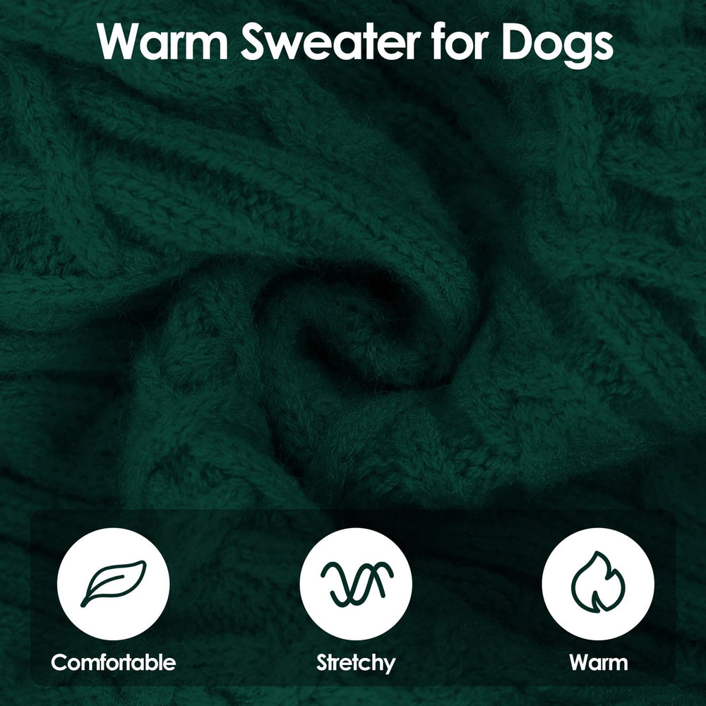 SUNFURA sudadera para perro Navidad textura cable: tacto suave y cómodo para reuniones