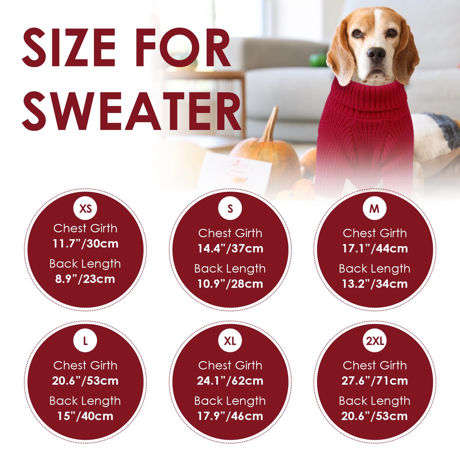 SUNFURA suéter para todas las razas con talla adaptable y ajuste cómodo.
