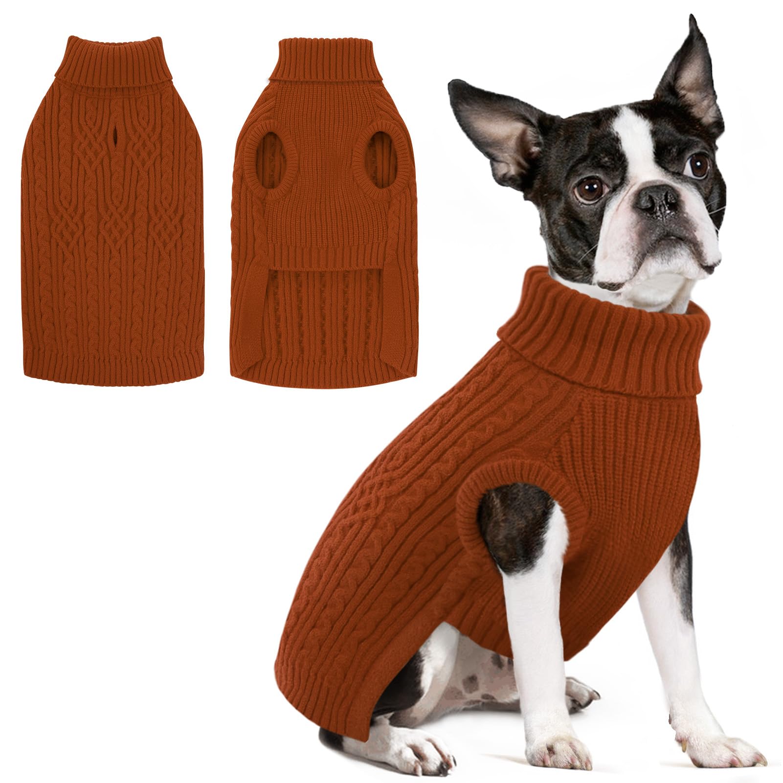 SUNFURA sudadera para perros, tejido cálido, ideal para paseos fríos.