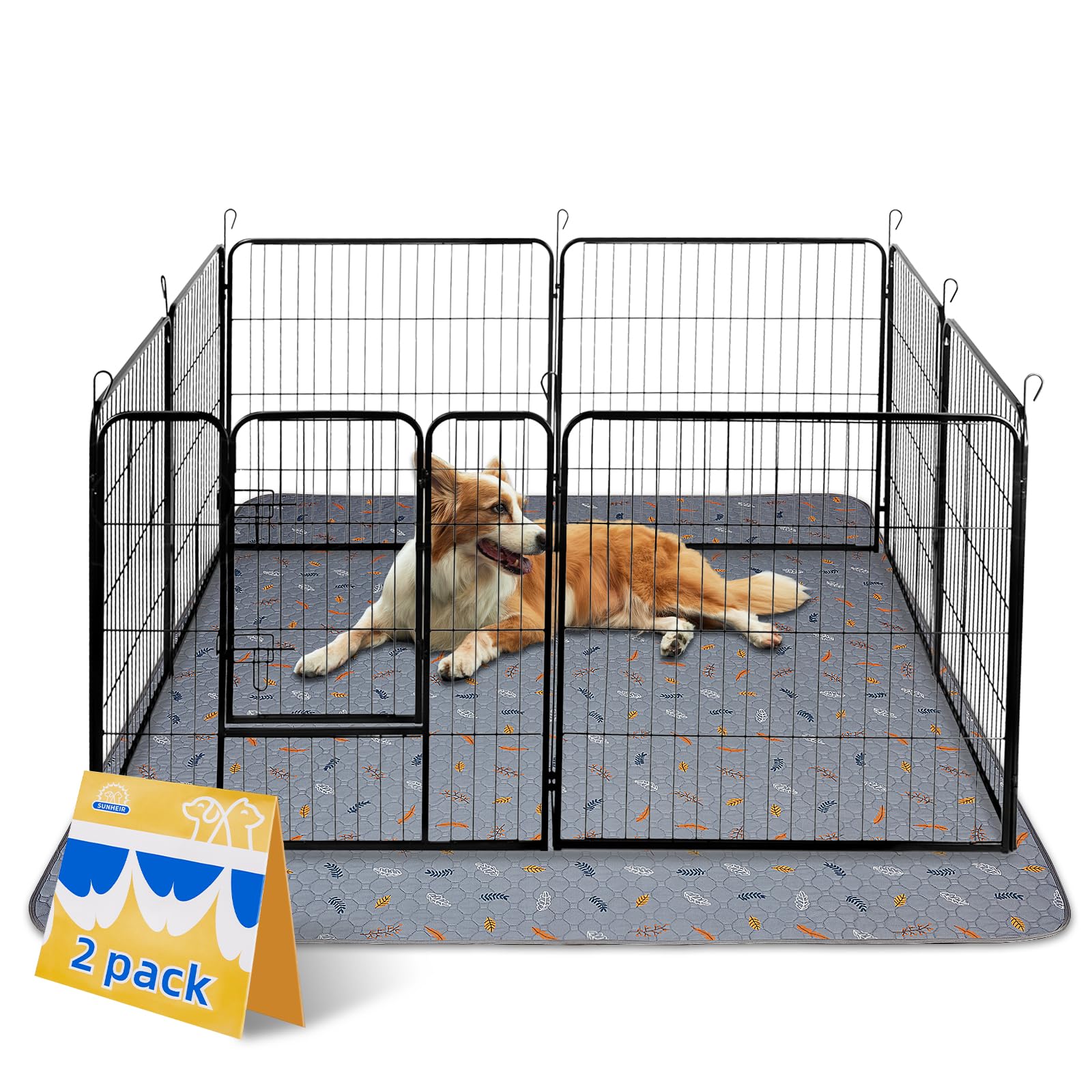 Sunheir almohadilla lavable extra grande 48x60, ideal para entrenamiento y protección de pisos.