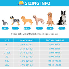 Sunheir cama rectangular para mascotas grandes, ideal para sala.