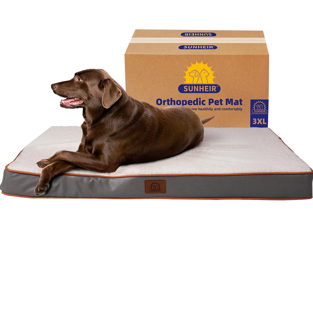Sunheir cama para perro 3XL con funda lavable y base antideslizante.