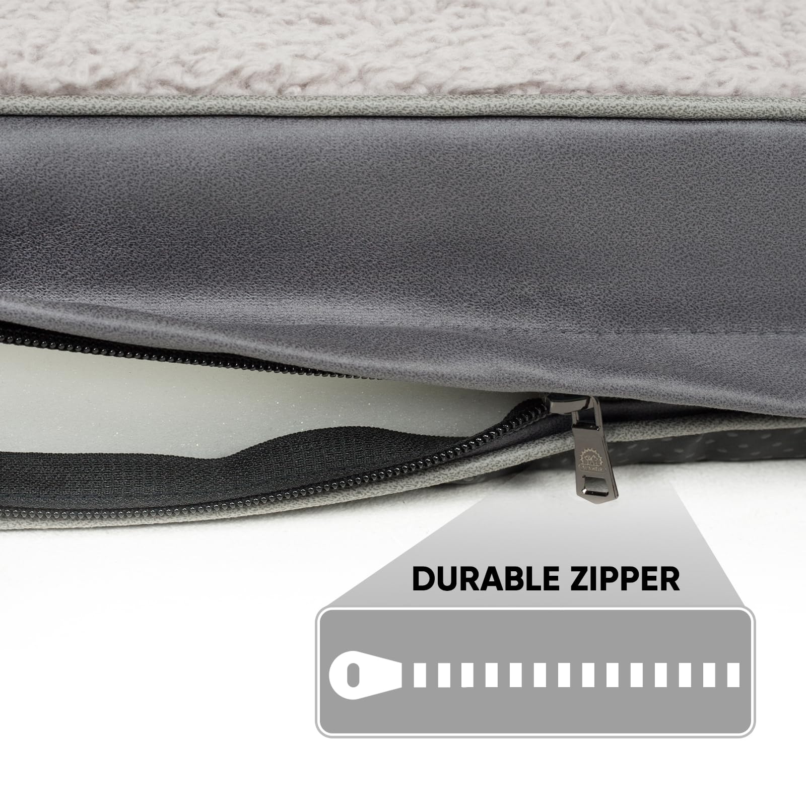 Sunheir funda cama perro impermeable mantiene el interior seco.