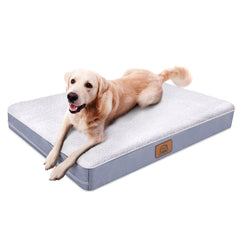 Sunheir colchon ortopedico para perros grandes, ofrece soporte y confort.