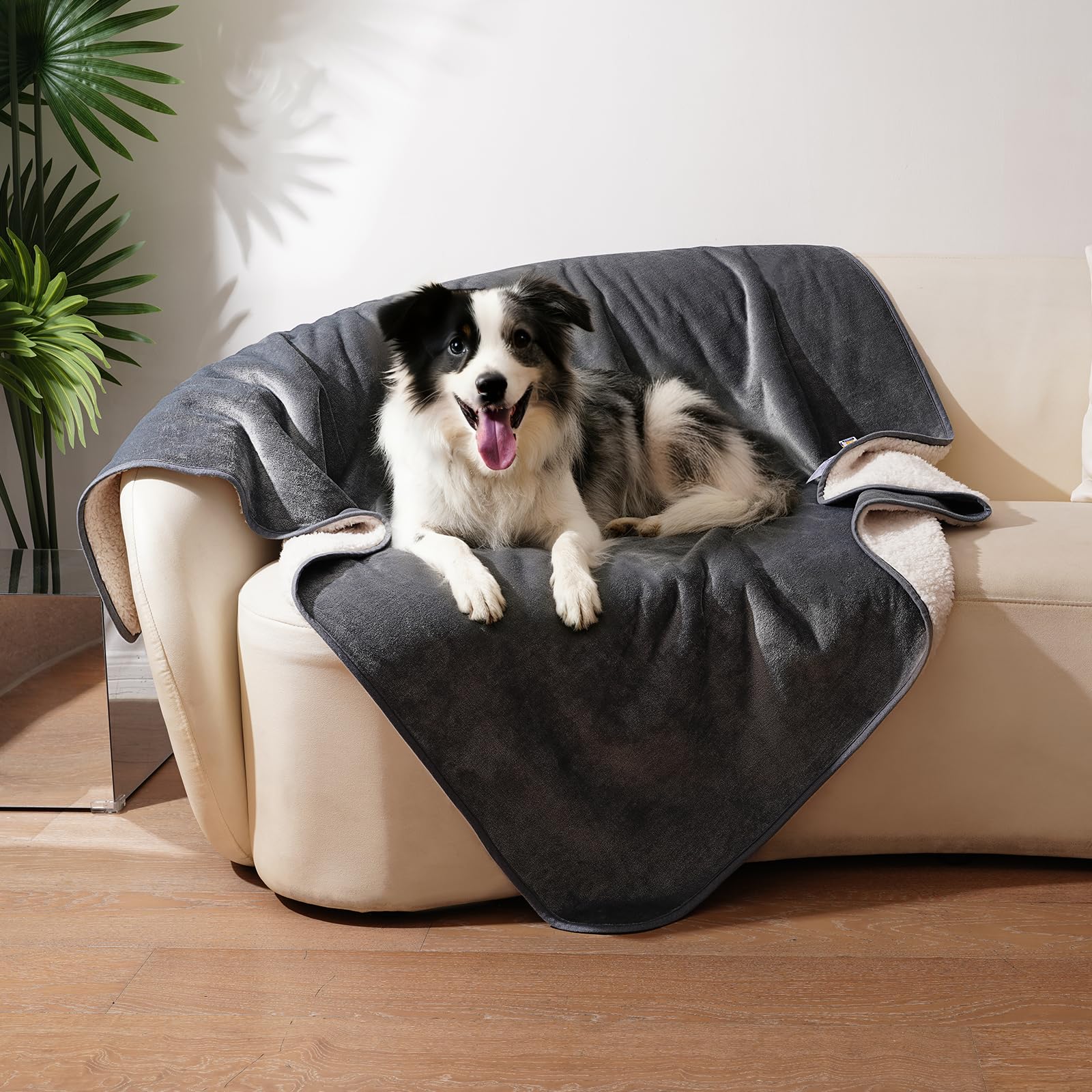 Sunheir manta impermeable para perros medianos protege el sofá de manchas