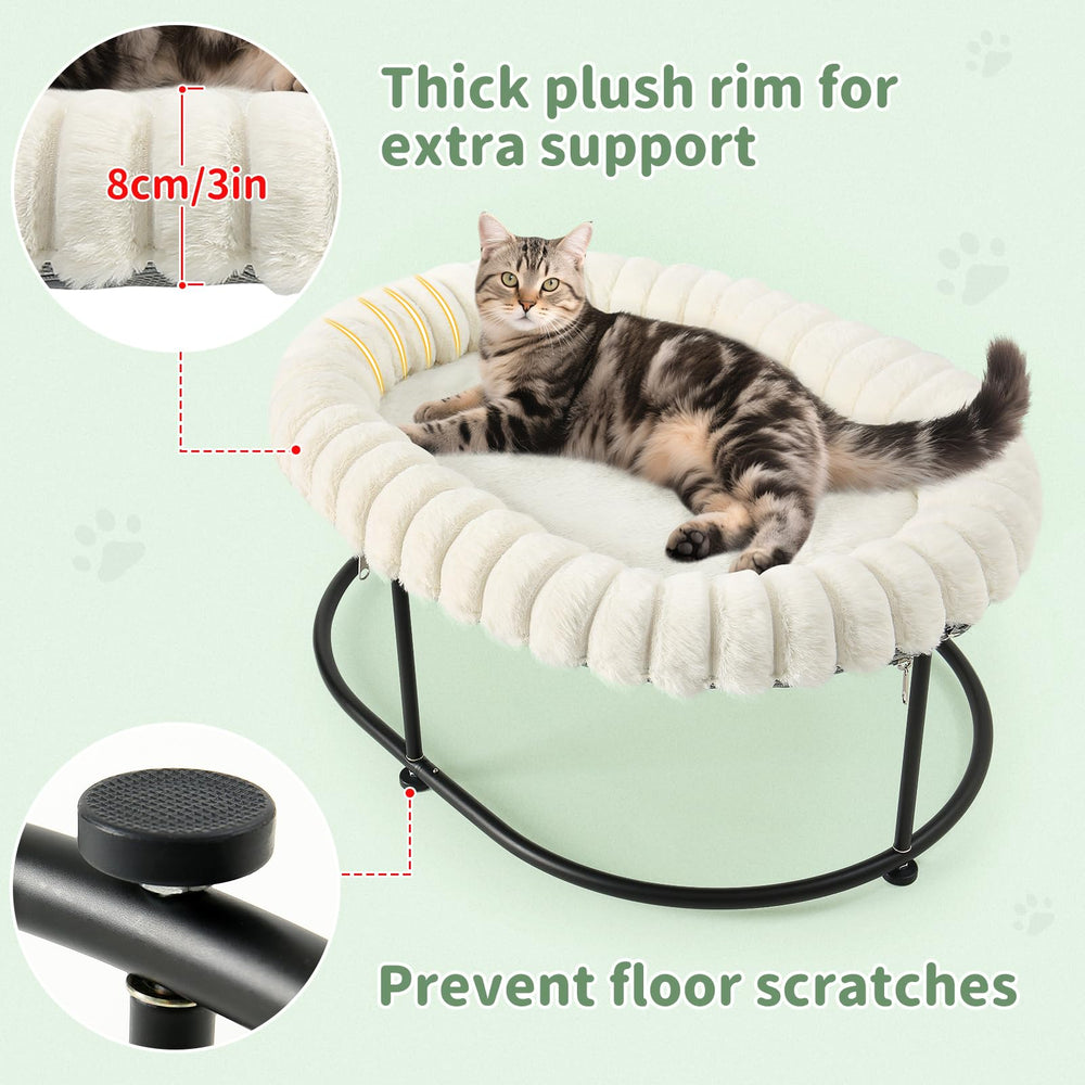 Sunhoo Cama Gato Elevada En Uso: lista para descansar elevado y cómodo