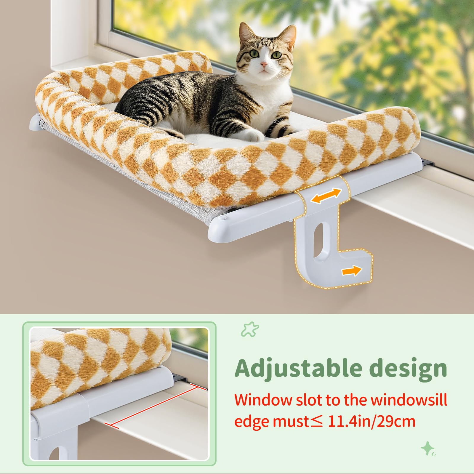 Sunhoo cobertura plush desmontable: funda suave y lavable para la cama del gato