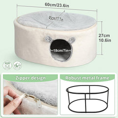 Sunhoo cueva para gatos con forro suave, refugio seguro