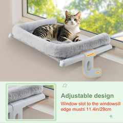 Sunhoo Gato Hamaca Ventana - funda peluche lavable para limpieza fácil y confort.