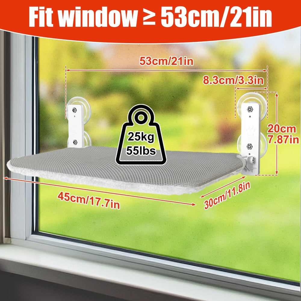 Sunhoo hamaca ventana gato estructura de acero pintado para mayor durabilidad