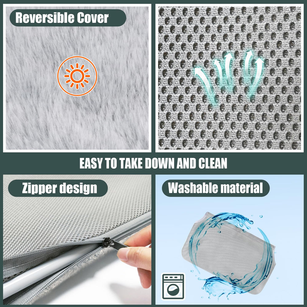 Sunhoo hamaca con cubierta reversible ideal para uso estacional