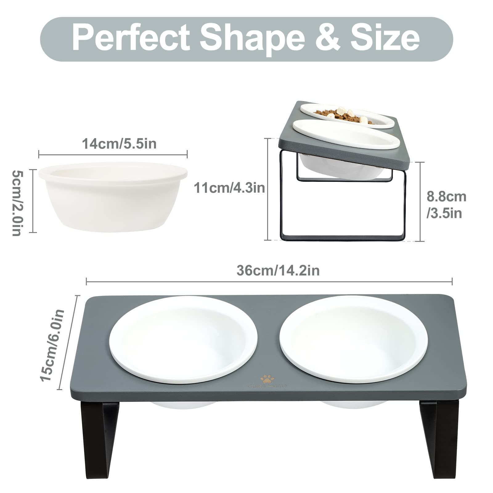 Sunhoo tazones ceramicos de 14 cm, duraderos y fáciles de limpiar.