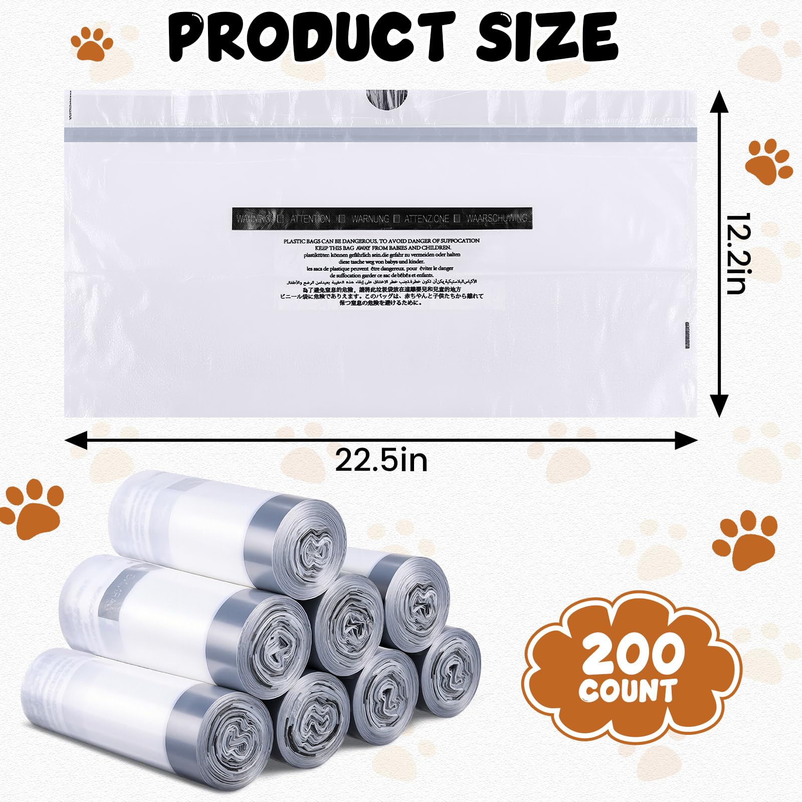 Sunnymove paquete de 200 bolsas para cajas automáticas, ideal para uso diario
