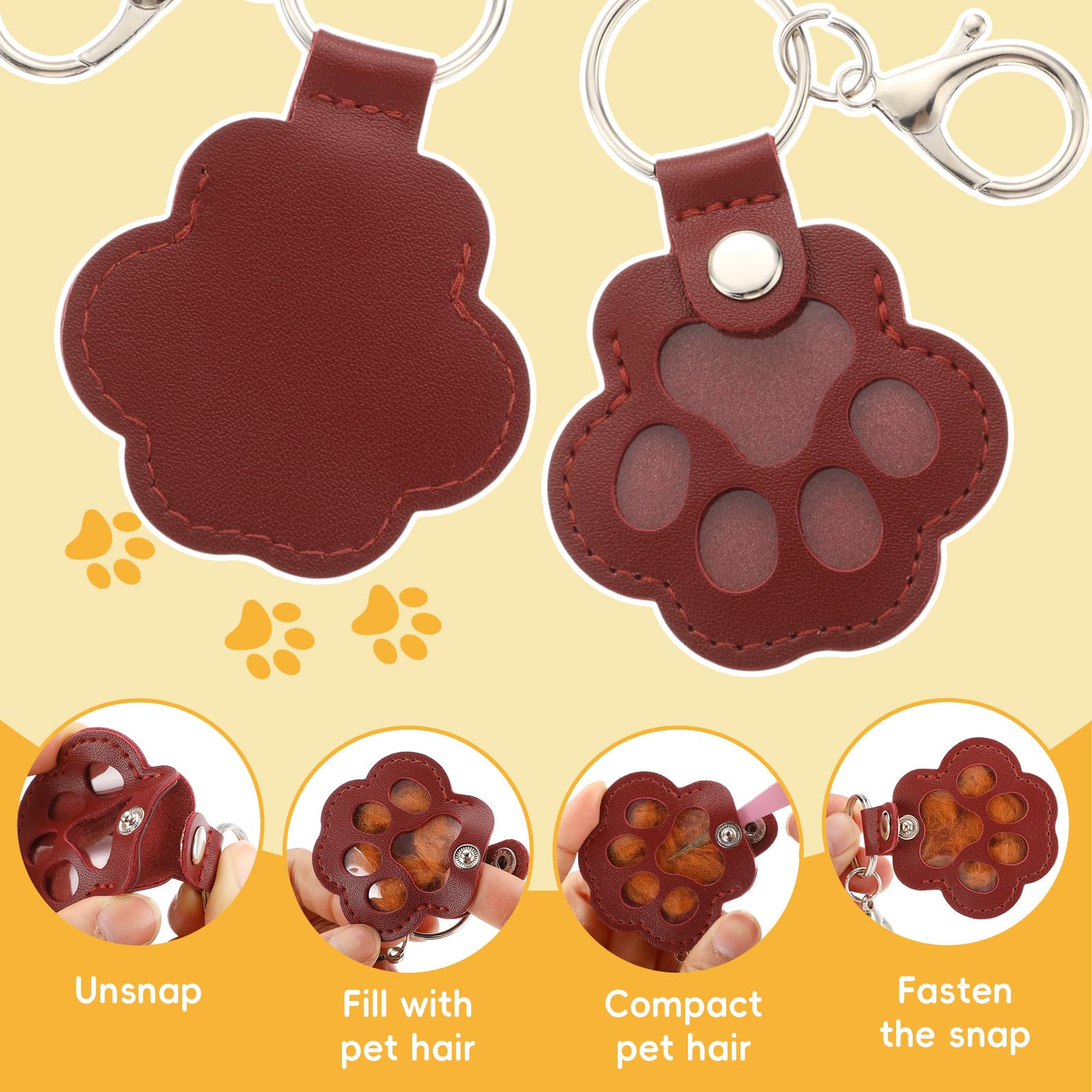 Sunnymove conjunto pinzas pelo mascota, herramientas útiles para recoger pelo.