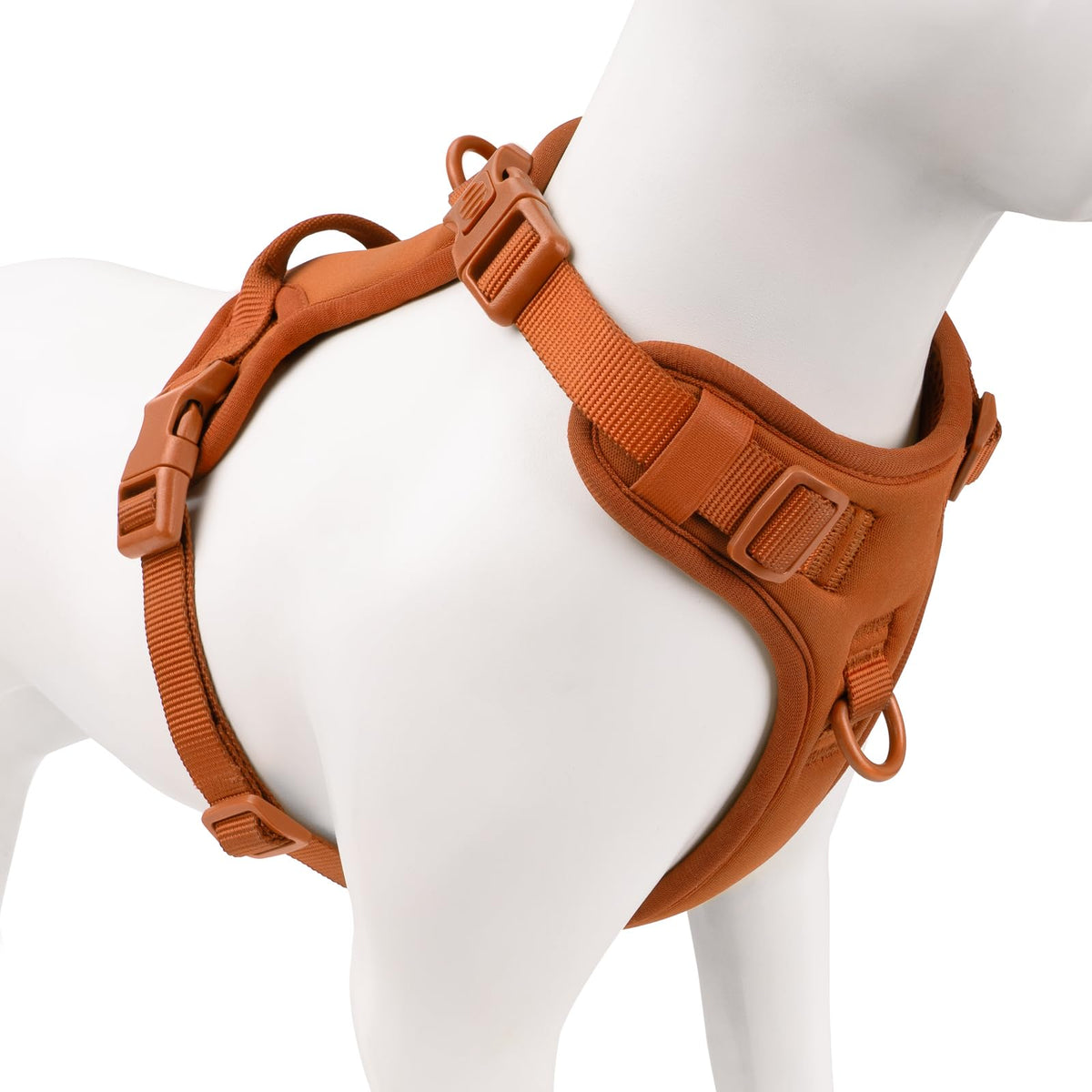 Sunraymascota arnés sin tirones con clip frontal para paseo cómodo