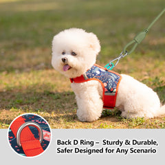 Arnés Sunraymascota en malla suave para paseos prolongados.