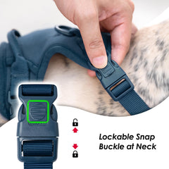 Sunraymascota arnés sin tirón dorsal para caminatas diarias y control.