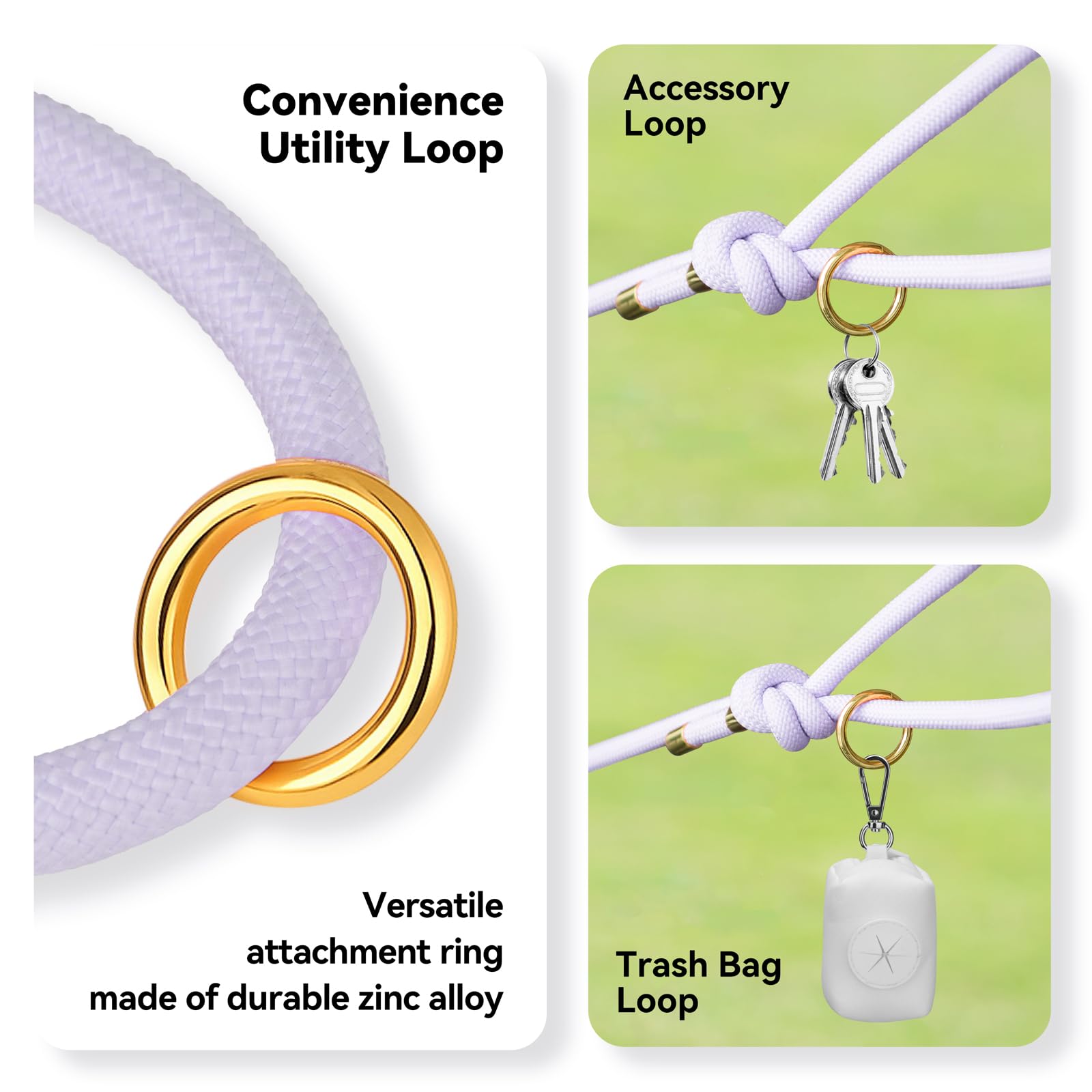 Sunraymascota correa nylon reforzado de doble capa para durabilidad.