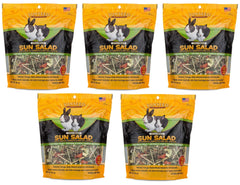 Ensalada solar para conejos Sunseed, paquetes de 5 bolsas, snack natural para enriquecer la ración.